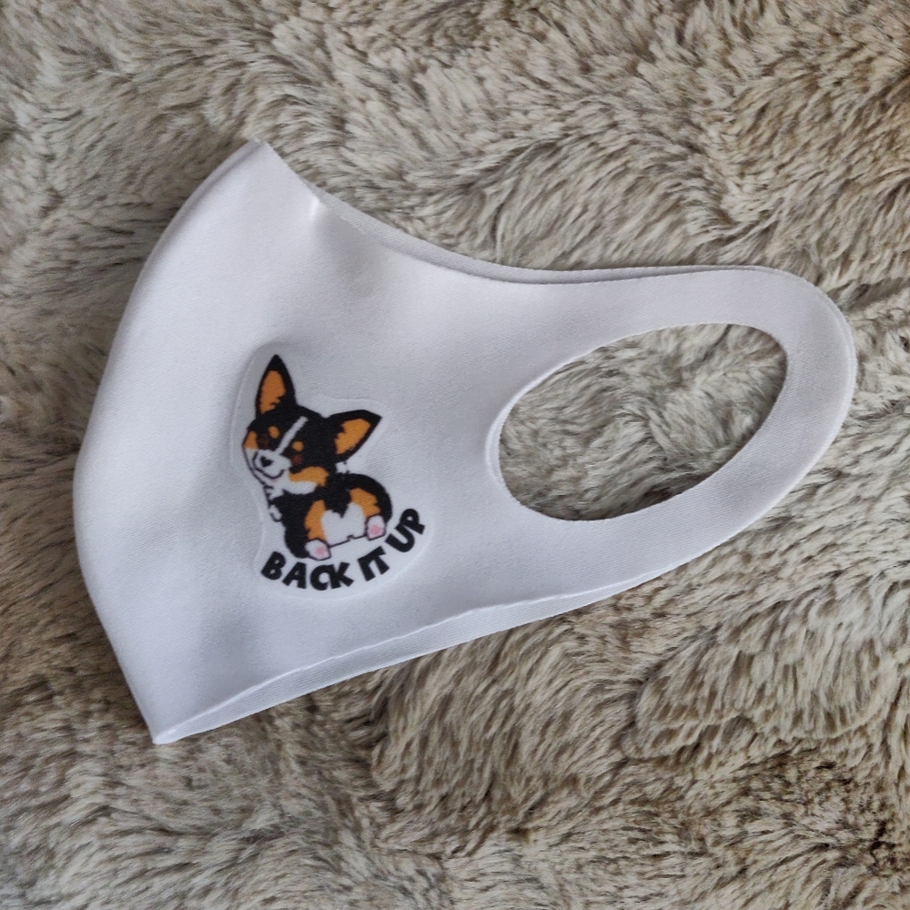Corgi face mask